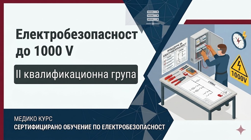 Електробезопасност с напрежение до 1000 V - II квалификационна група EL02