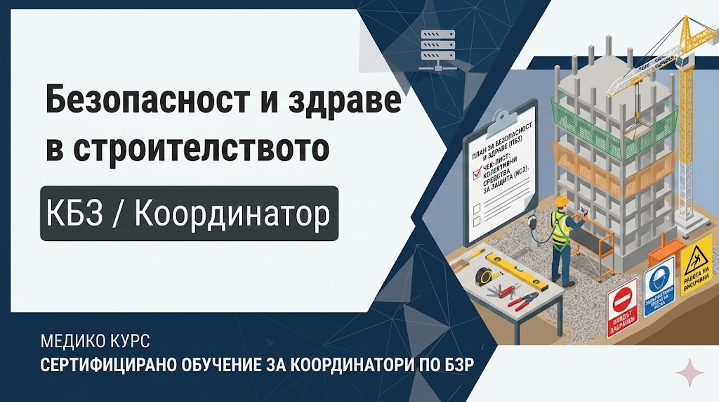 Координатор по безопасност и здраве в строителството KBS