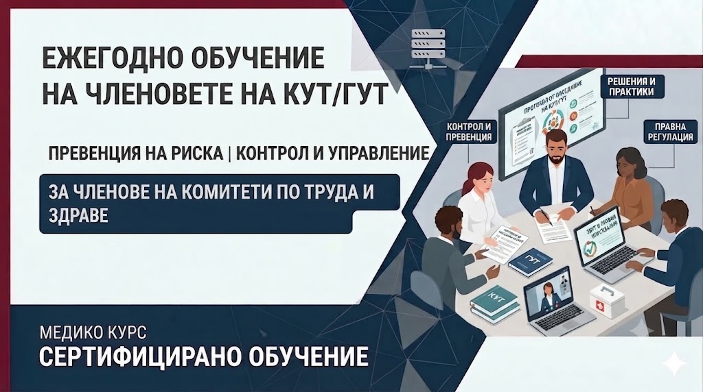 Ежегодно обучение на членовете на КУТ/ГУТ по Безопасност и здраве при работа M02