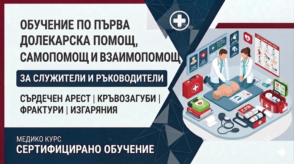 Обучение по първа долекарска помощ, самопомощ и взаимопомощ PDP