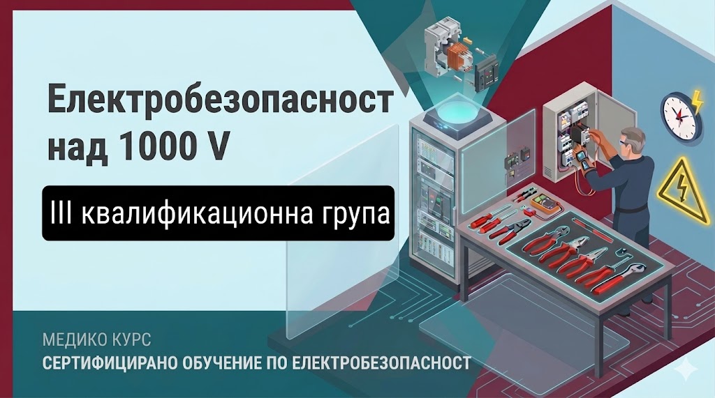 Електробезопасност с напрежение над 1000 V - III квалификационна група bez1